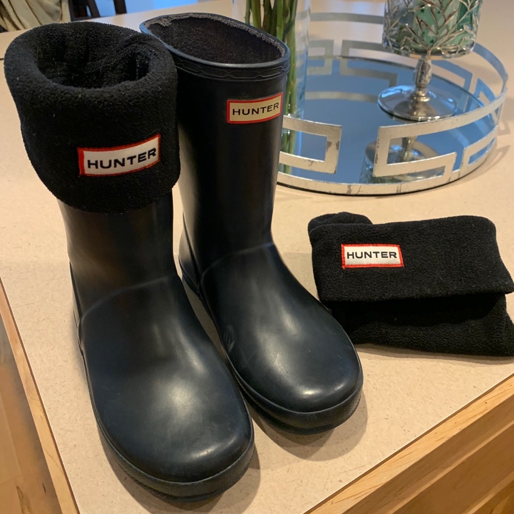 Hunter boots with hunter socks (toddler)